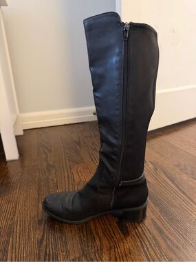 Kelly & Katie Black Knee-High Zip Riding Boots
